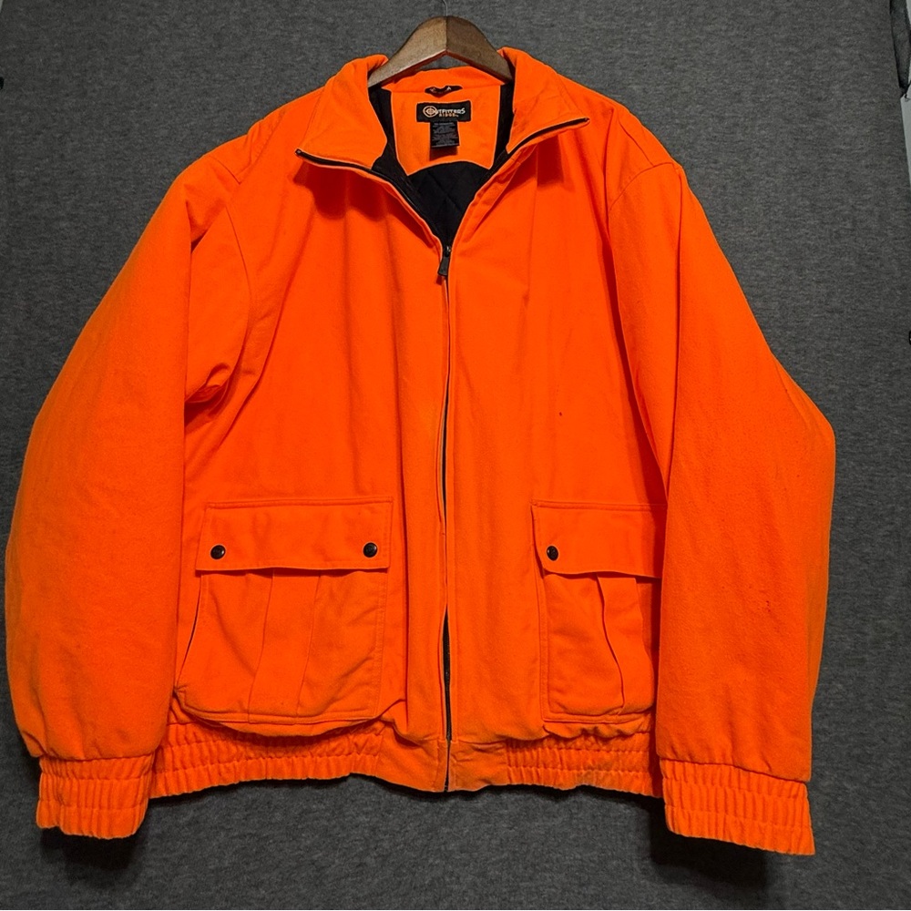 Vintage Outfitters Ridge Quilted Lining Hunters Orange Mens Heavy Coat Size 3XL
